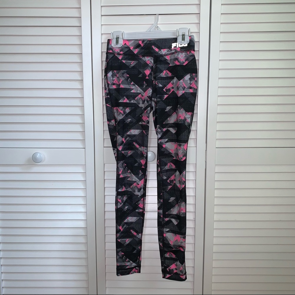 patterned fila leggings